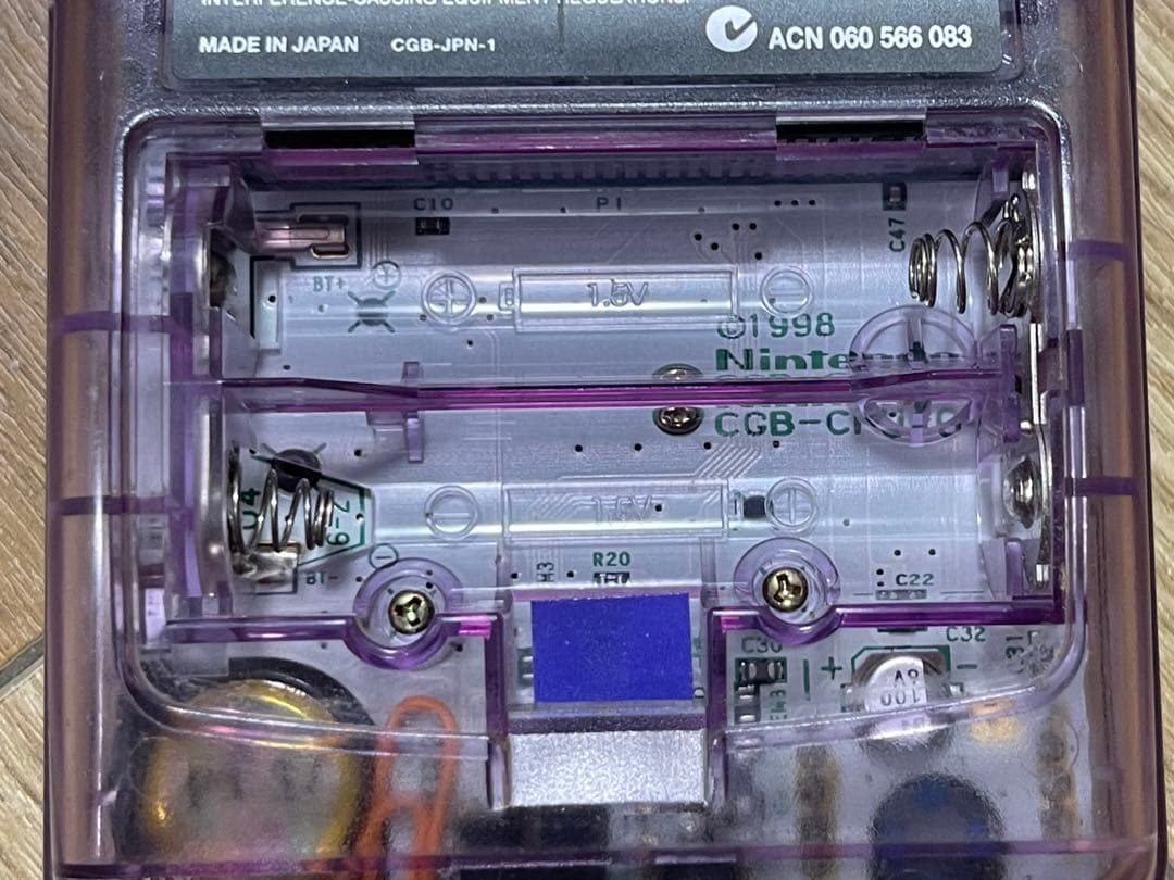 ゲームボーイカラー クリアパープル 本体GAMEBOY YUZUMIYA_COM