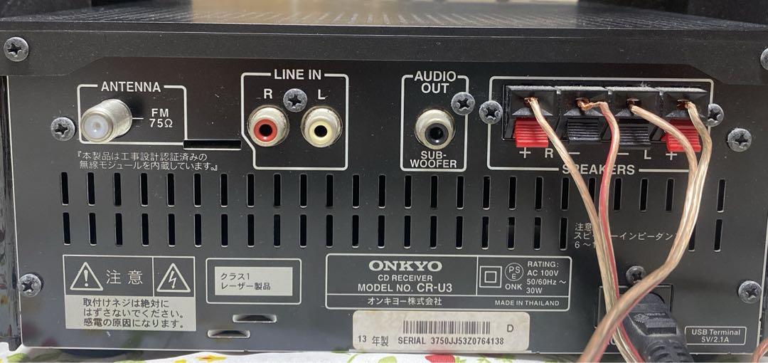 ONKYO CR-U3 ミニコンポ Bluetooth対応 - メルカリ