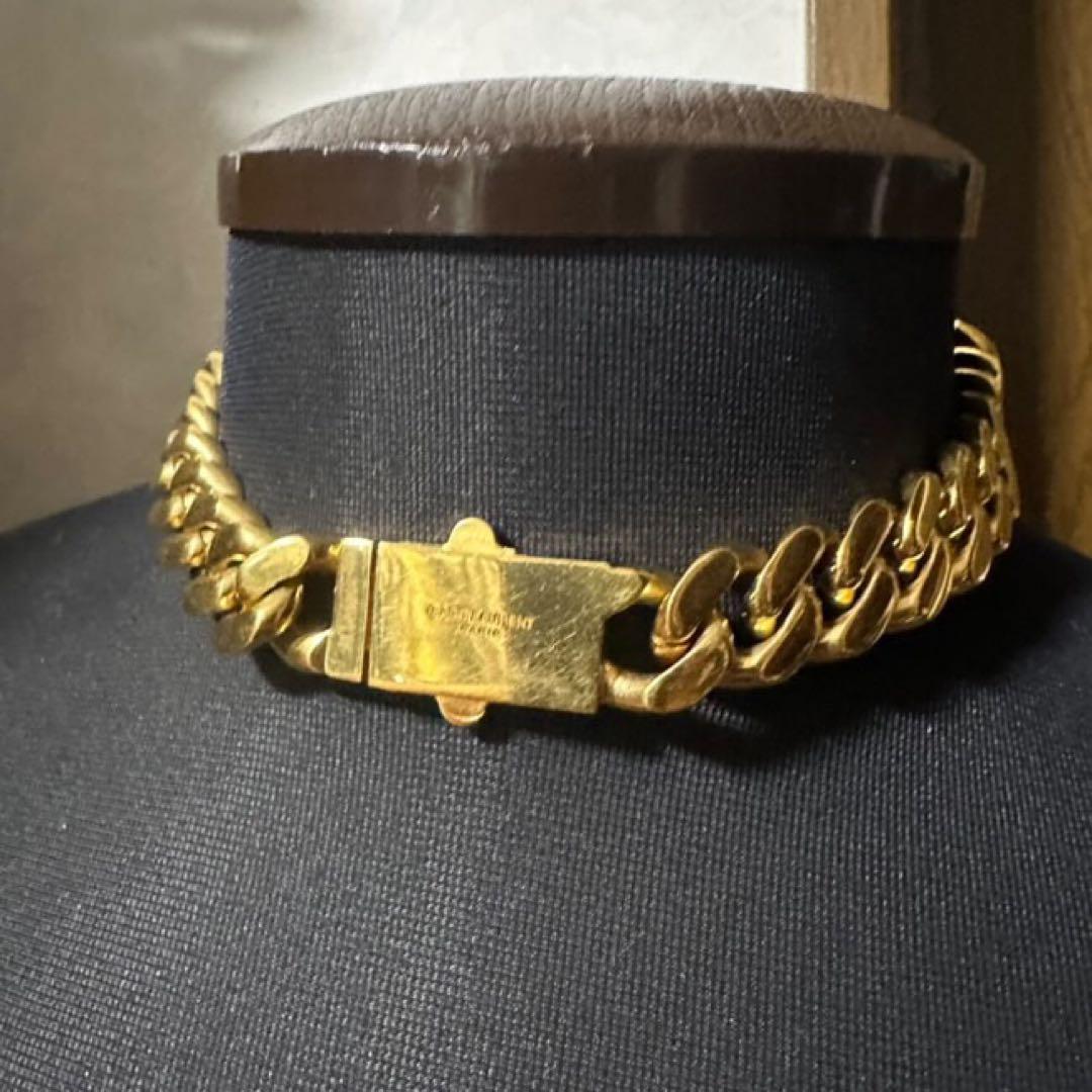 SAINT LAURENT メタルカーブ チェーン ネックレス