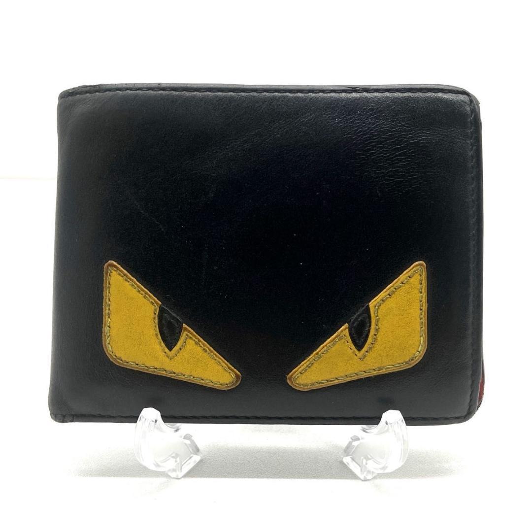【人気モデル】FENDI　フェンディ　モンスター　バグズアイ　折り財布　入手困難