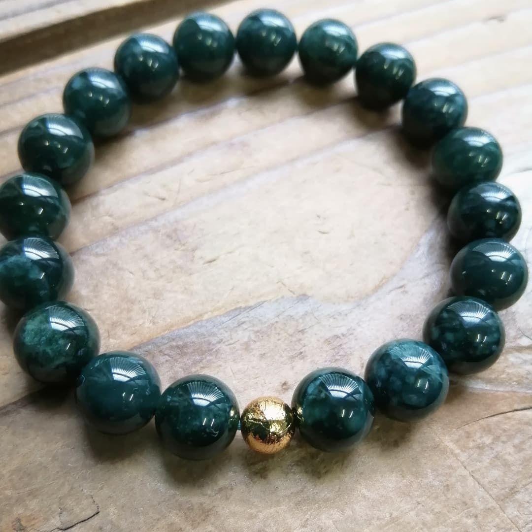 グァテマラ産翡翠＆ゴールドギベオンのブレスレット