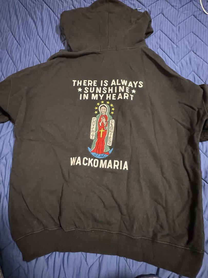 WACKOMARIA バックプリント パーカー 黒