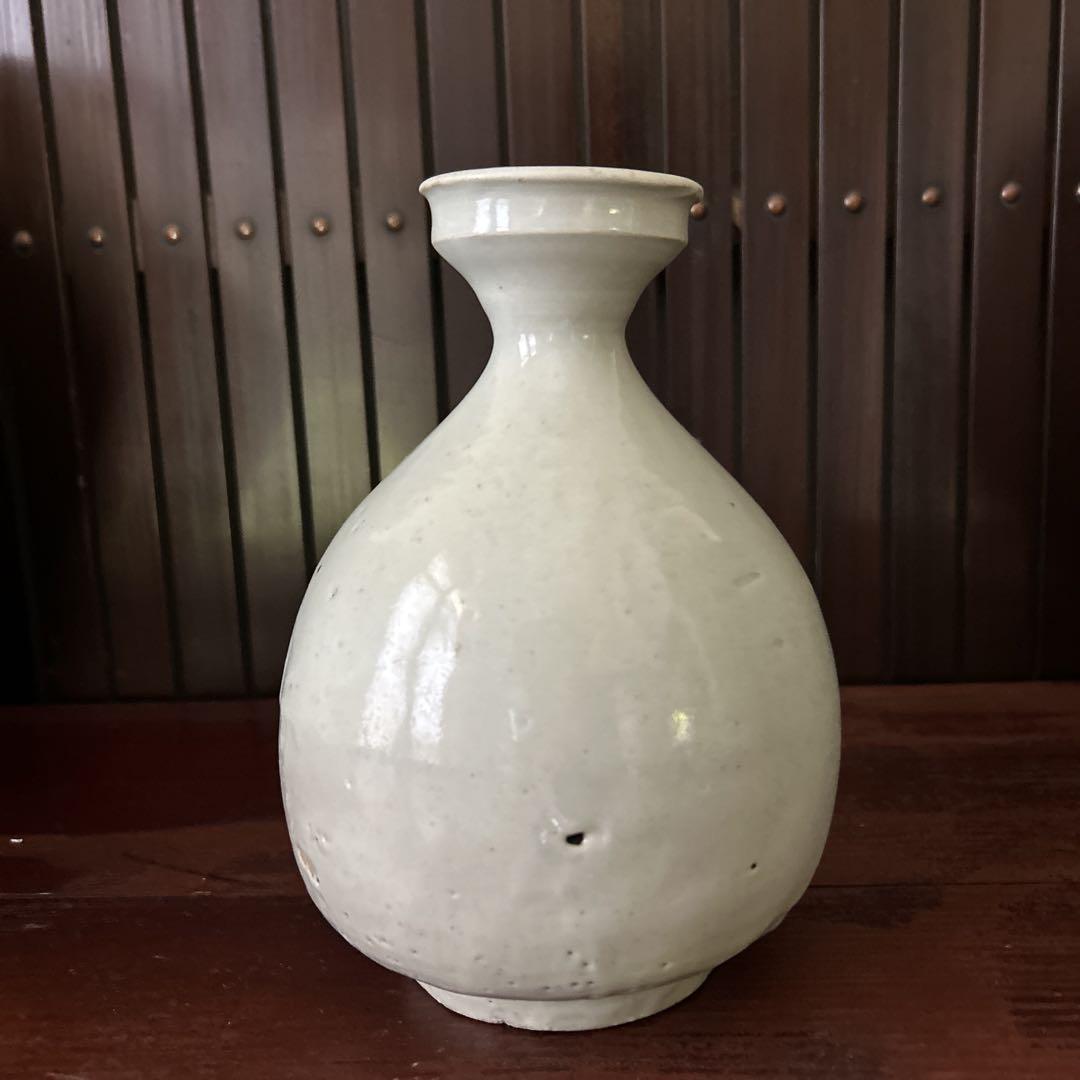 李朝初期　白磁徳利　花入れコップ・グラス・酒器
