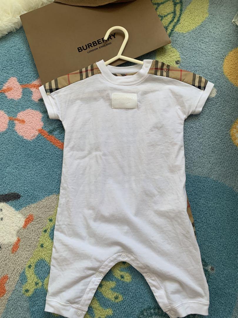 BURBERRY ベビー ロンパース 80cm チェック 春のコレクション ベビー BURBERRY ロンパース チェック 80cm
