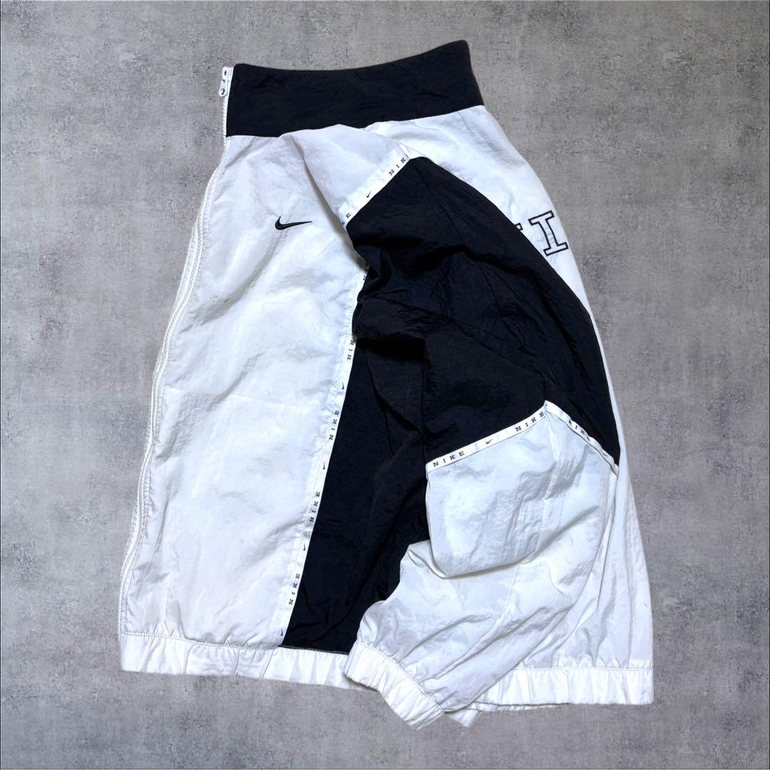 90s NIKE Logo Nylon Jacket 灰 XL ナイキ ナイロンジャケット