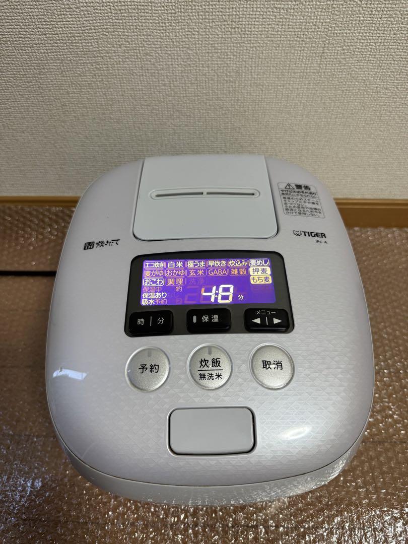 TIGER 炊飯器 JPC-A102 ホワイト 2020年製 - メルカリ