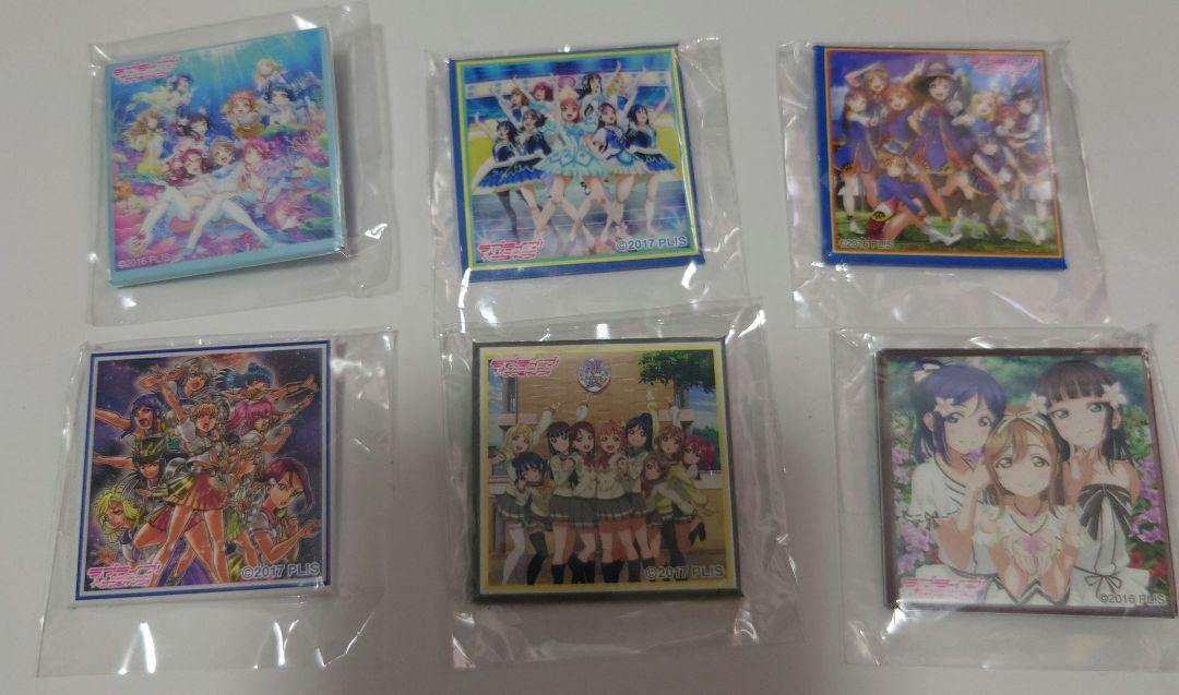 ラブライブ!サンシャイン!!　Aqours　スクエア缶バッジ　まとめ売り