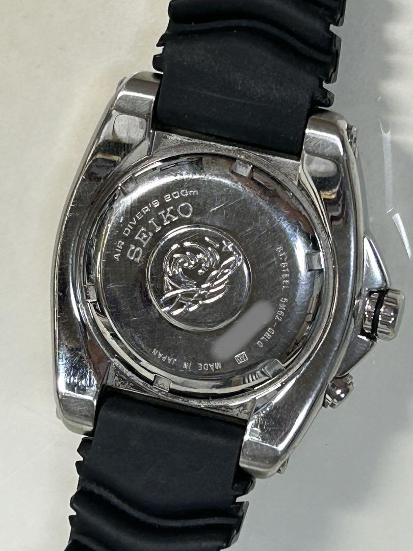 二次電池新品 完動 SEIKO KINETIC DIVER 5M62-0BL0