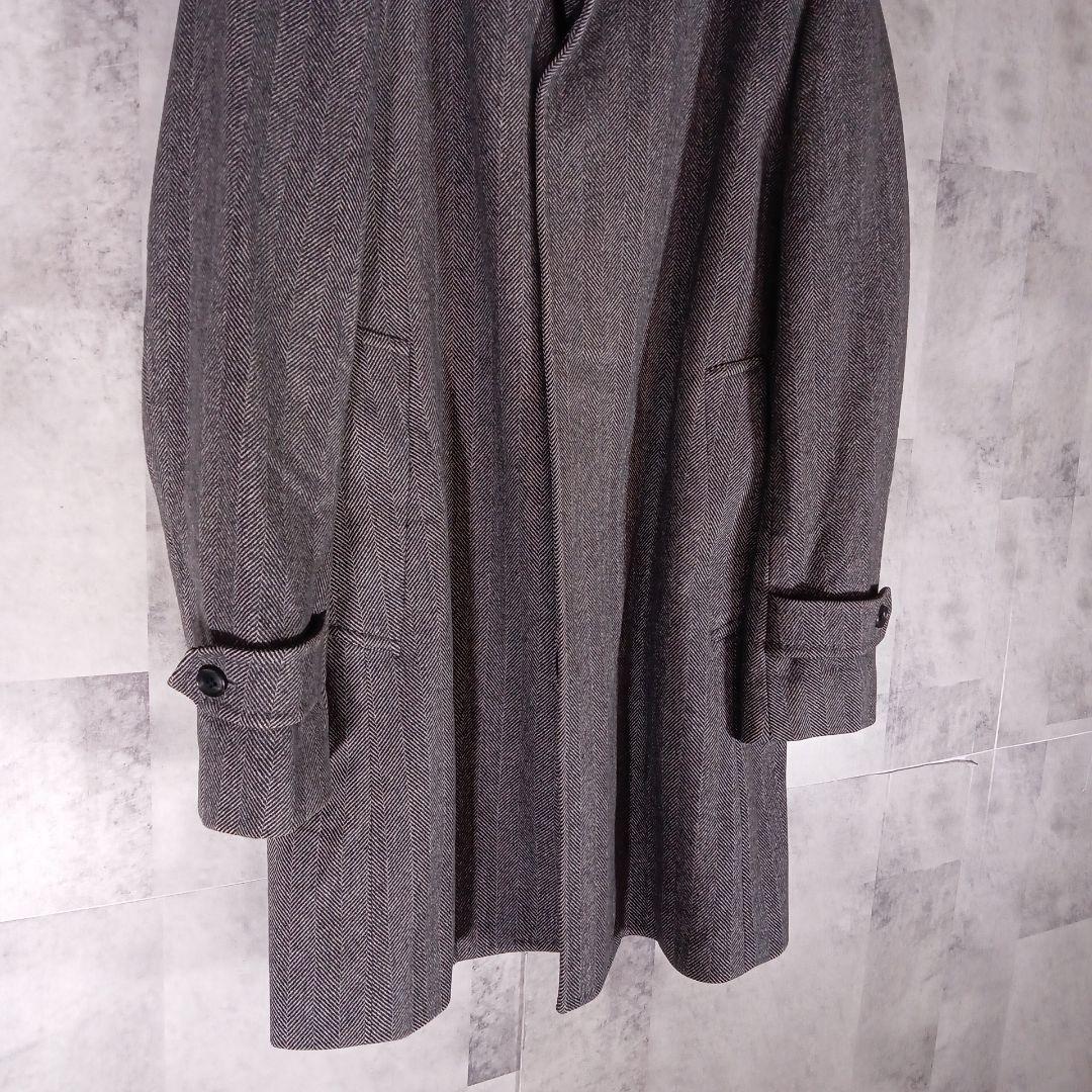 美品✨️　ダックス　スタンドジャケット　[4] グレー　ミドル丈　カジュアル
