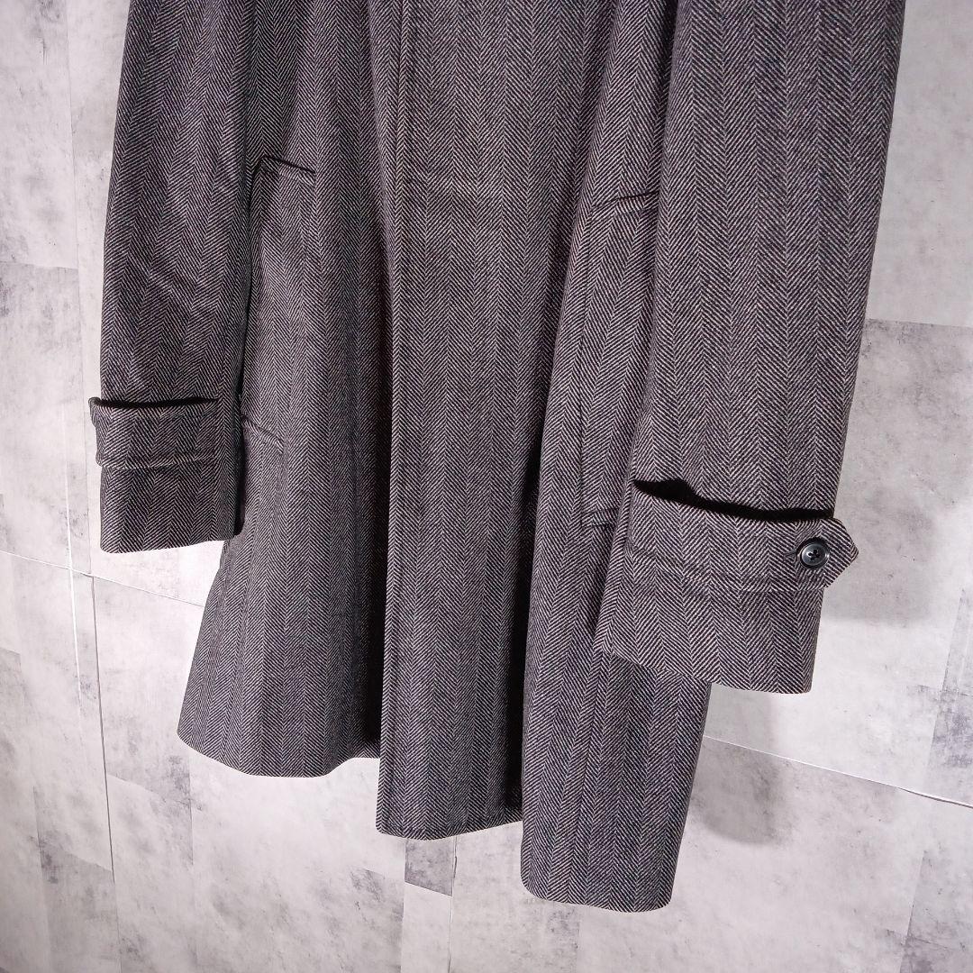 美品✨️　ダックス　スタンドジャケット　[4] グレー　ミドル丈　カジュアル