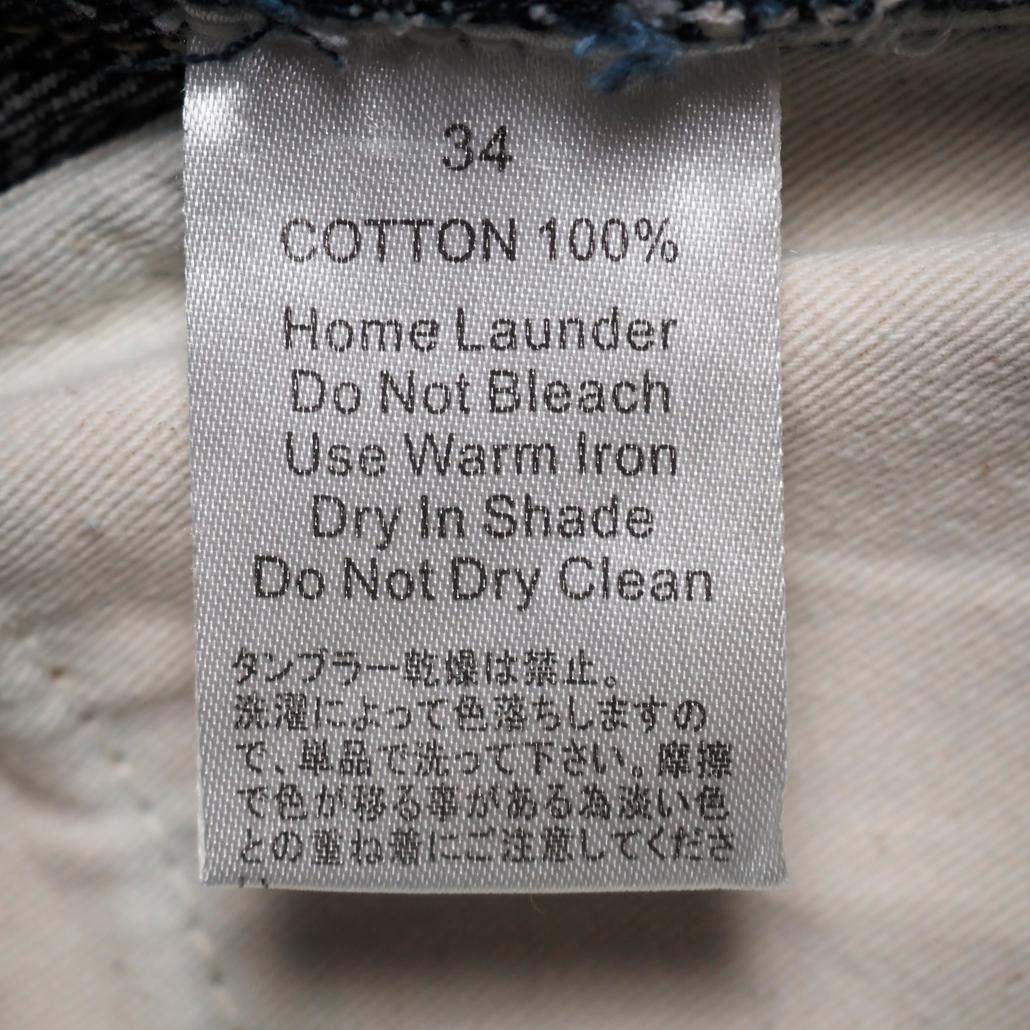 Stussy rough&rugged denim バックペイント 32 濃紺