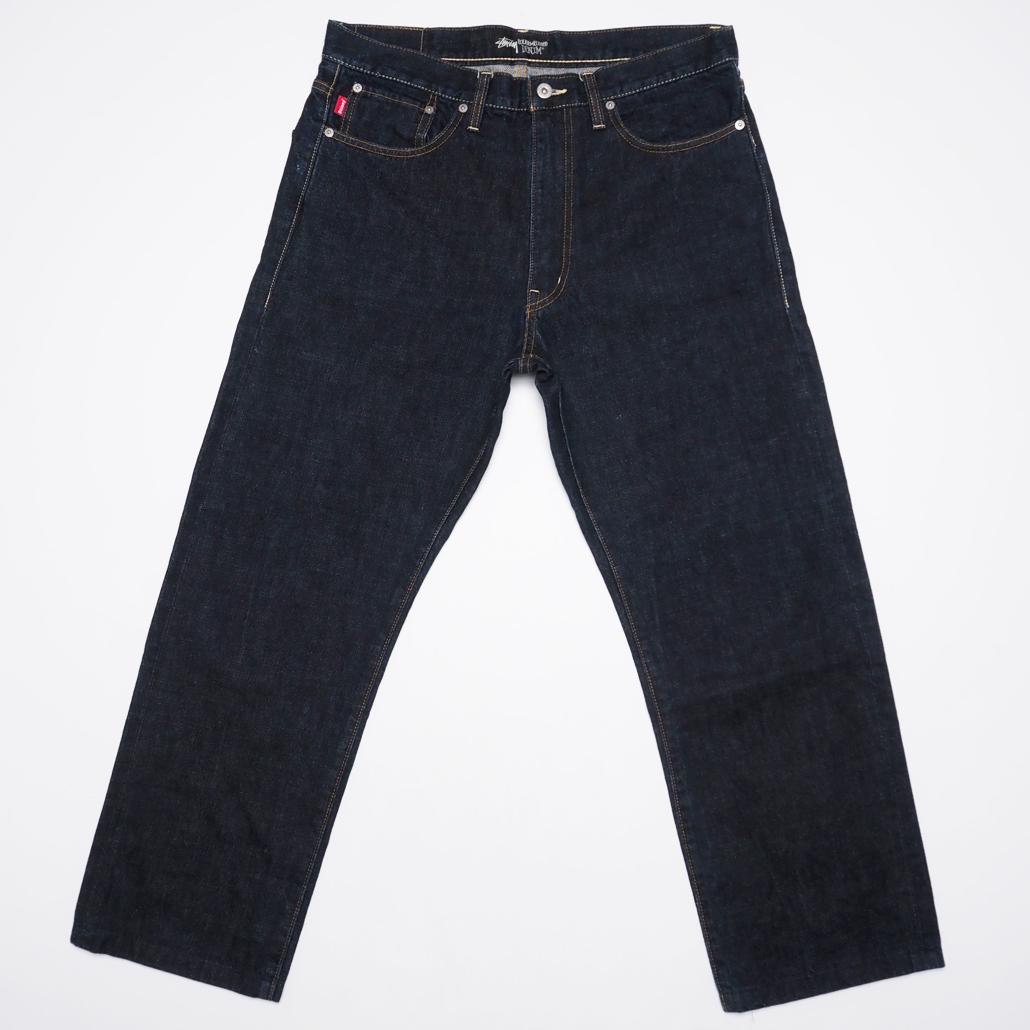 Stussy rough&rugged denim バックペイント 32 濃紺