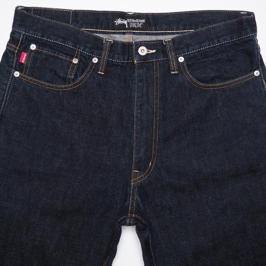 Stussy rough&rugged denim バックペイント 32 濃紺
