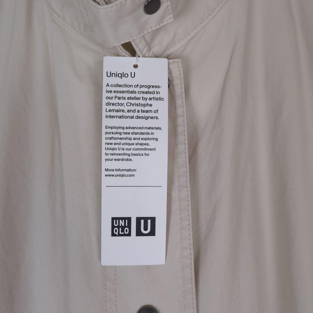 【美品】UNIQLO　U　ライトロングコート　Sサイズ　コットン トレンチコート