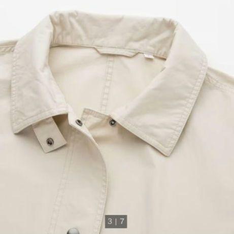 【美品】UNIQLO　U　ライトロングコート　Sサイズ　コットン トレンチコート