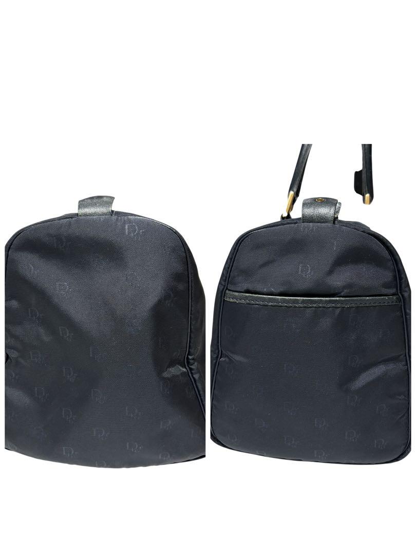 良品 クリスチャンディオール トロッター ボストンバッグ ネイビー
