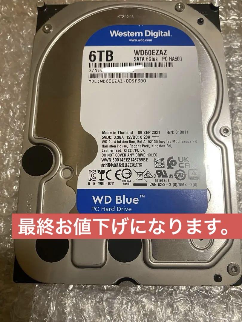 正常動作判定品19334時間WD Blue 6TB HDD