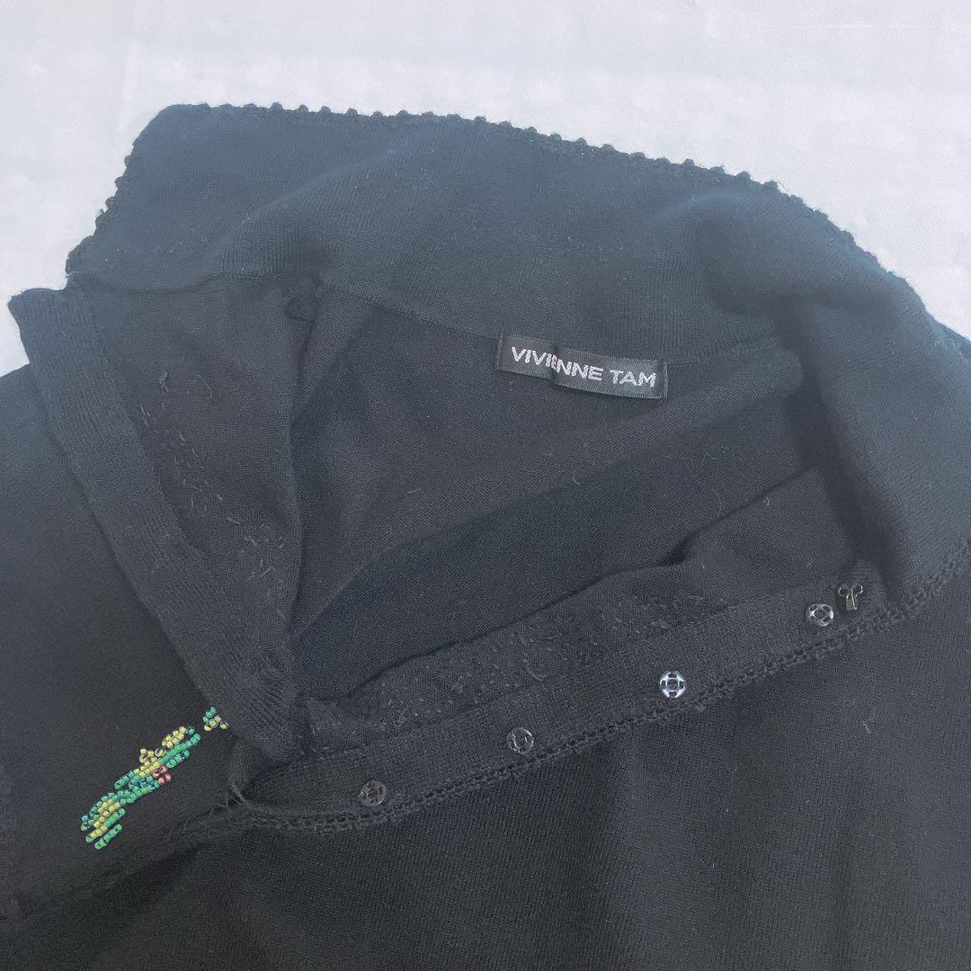 美品】VIVIENNE TAM 花ビジュ チョーカー コットン カットソー