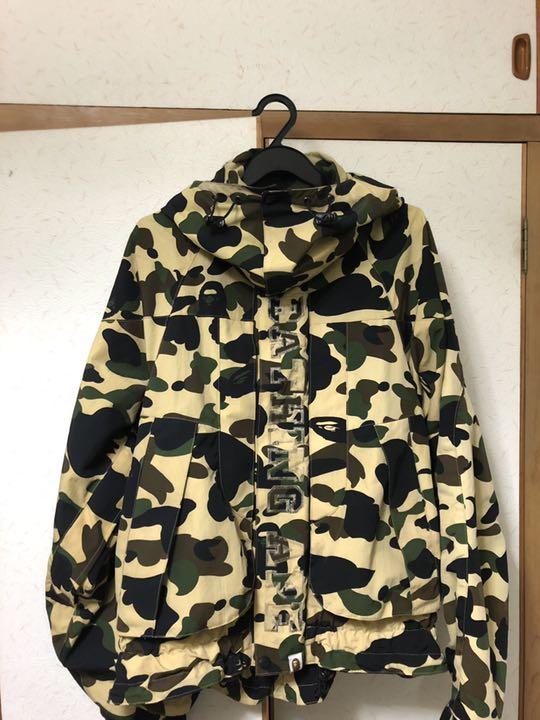 【人気ショップが最安値挑戦!】 BAPE エイプ APE BATHING A スノボジャケット - ダウンジャケット
