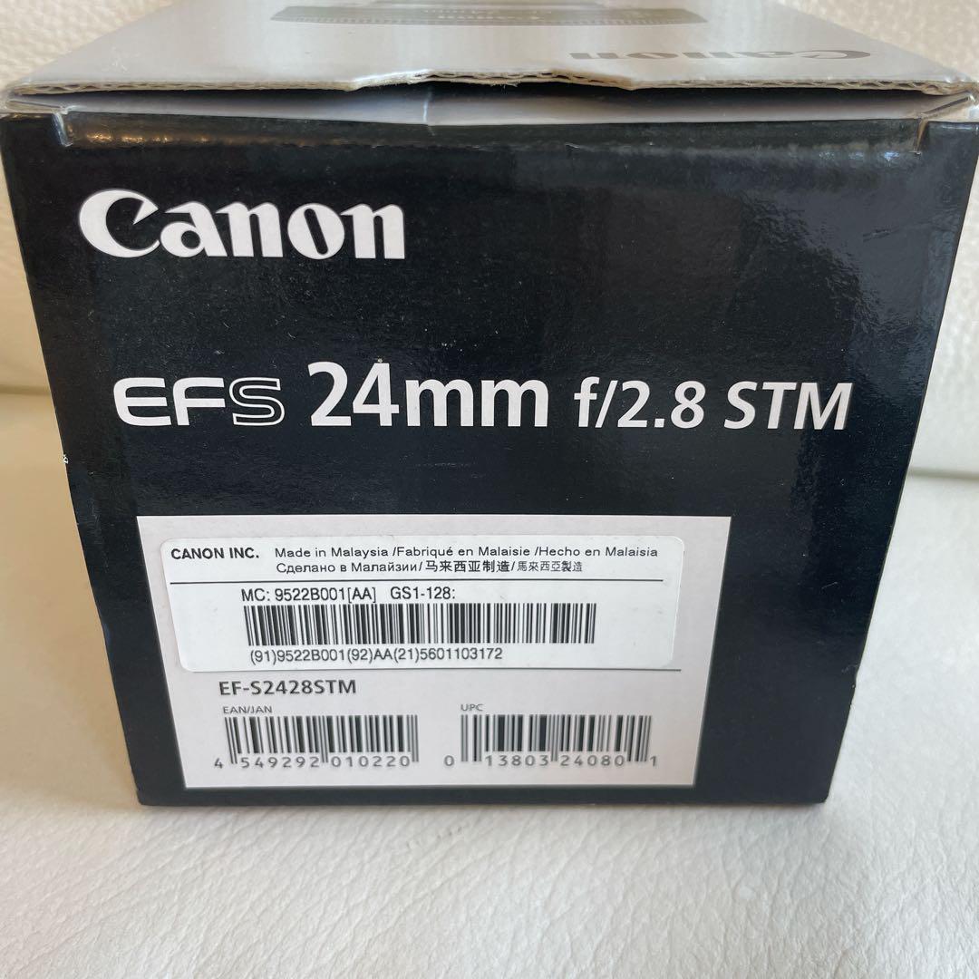 ほぼ未使用　Canon EF-S 24mm f2.8 STM 単焦点レンズ