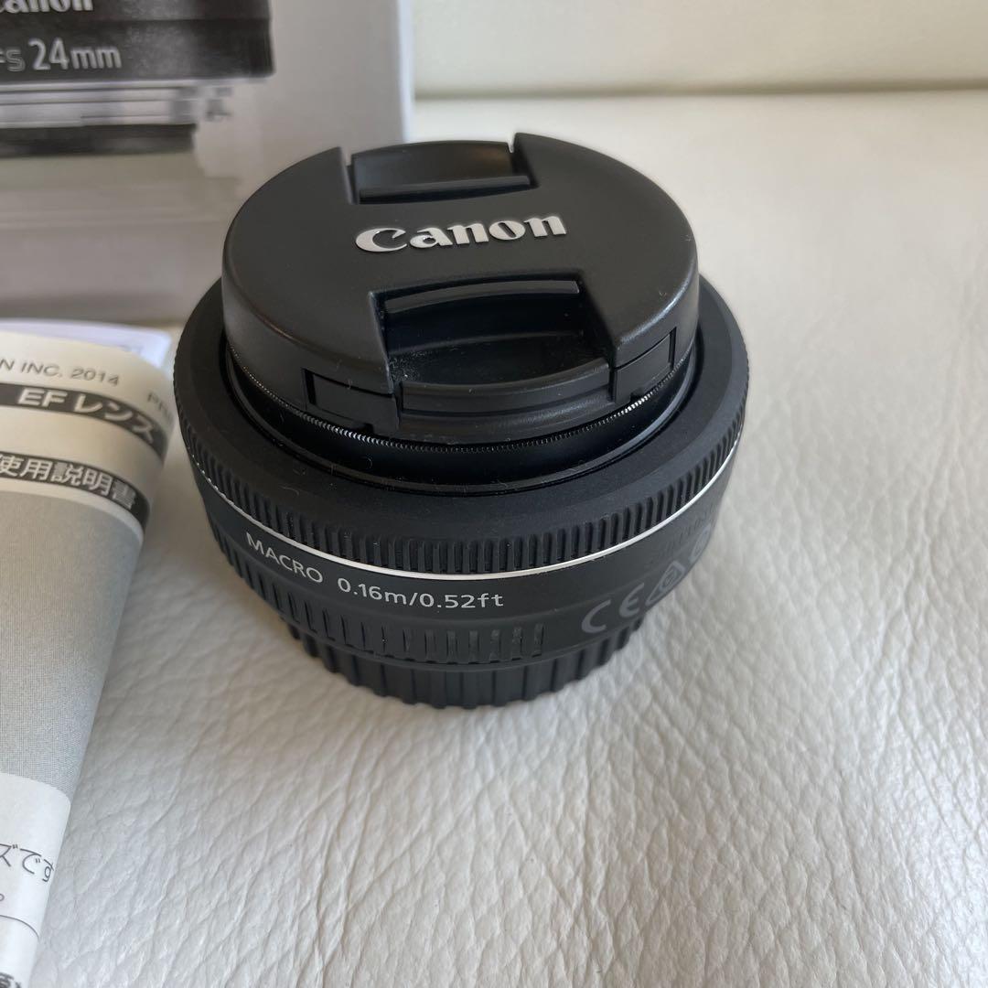 ほぼ未使用　Canon EF-S 24mm f2.8 STM 単焦点レンズ