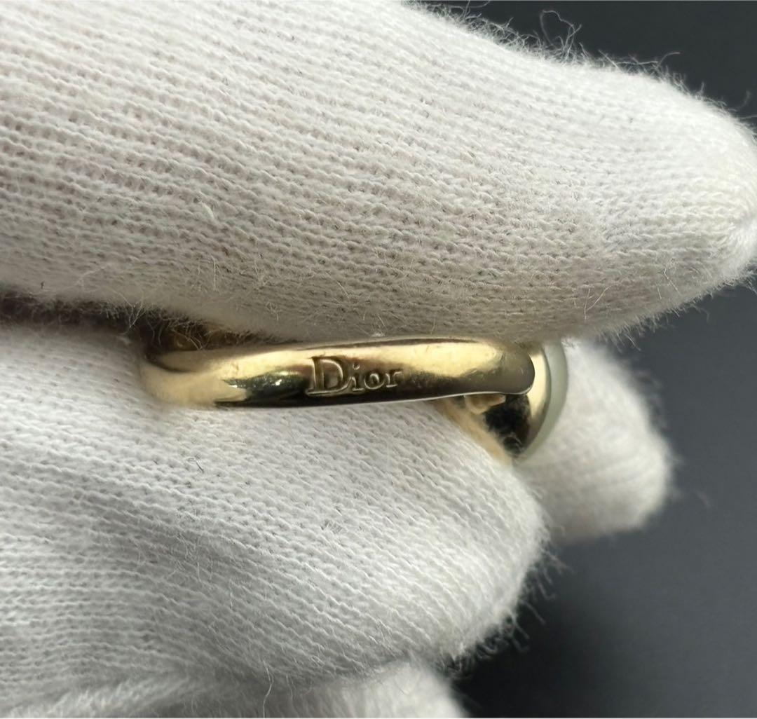 【中古品】Christian Dior クリスチャン ディオール パールリング 画像5