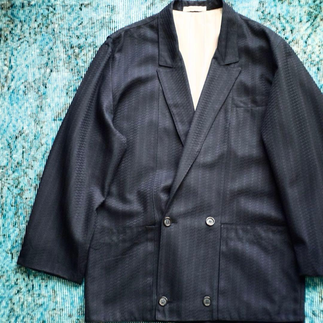 80s 90s FRANCE jacquard design blazer