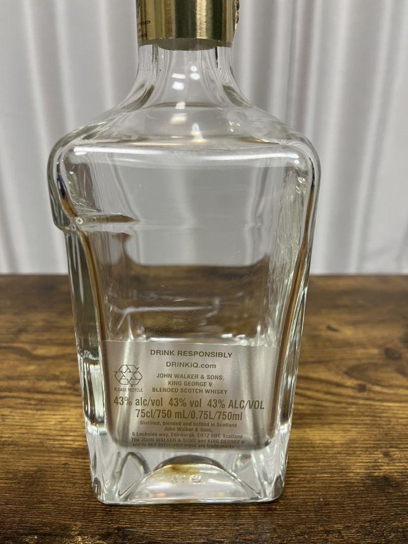John Walker&Sons KING GEORGE V バカラ空瓶&空箱
