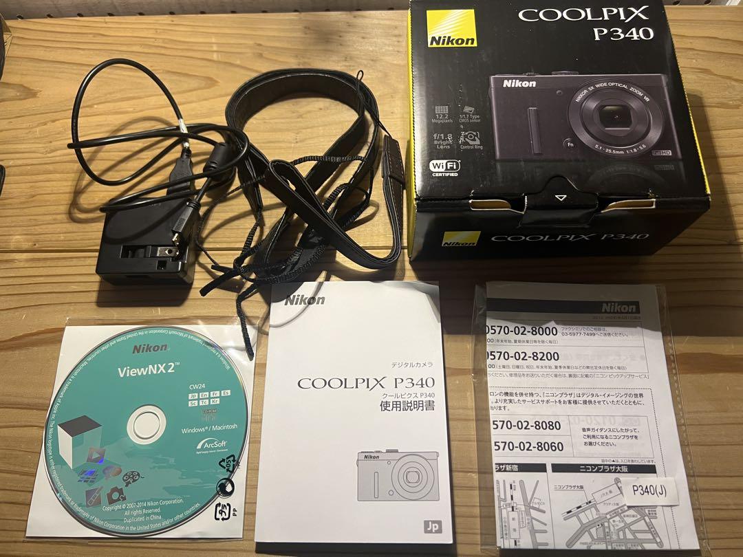 Nikon coolpix p340 ブラック 動作確認済み