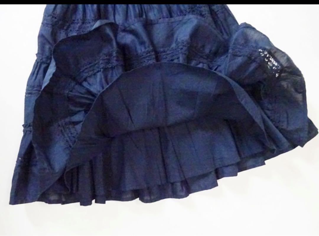 新品 2２,000円【Lili gaufrette】 ネイビーワンピース 12A