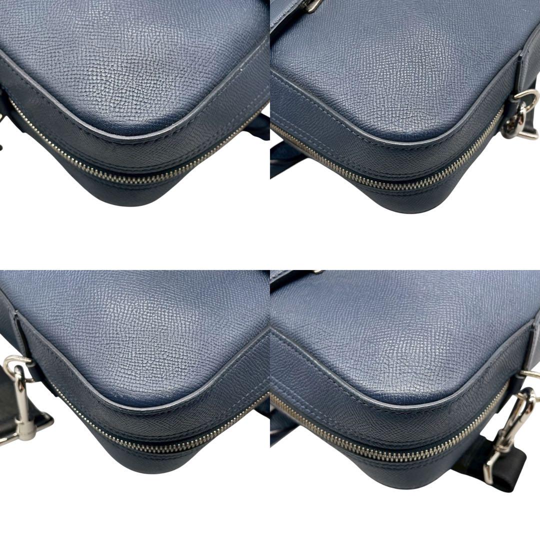 袋付き✨️dunhill ビジネスバッグ 2way シルバー金具 A4可