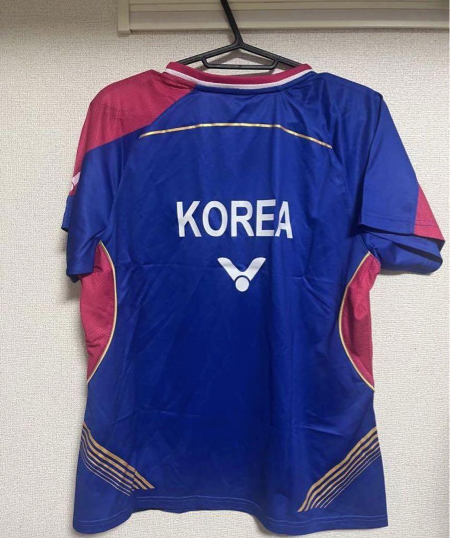 新品　韓国代表　2xl Victor ユニフォーム　バドミントン　ウェア　ピンク
