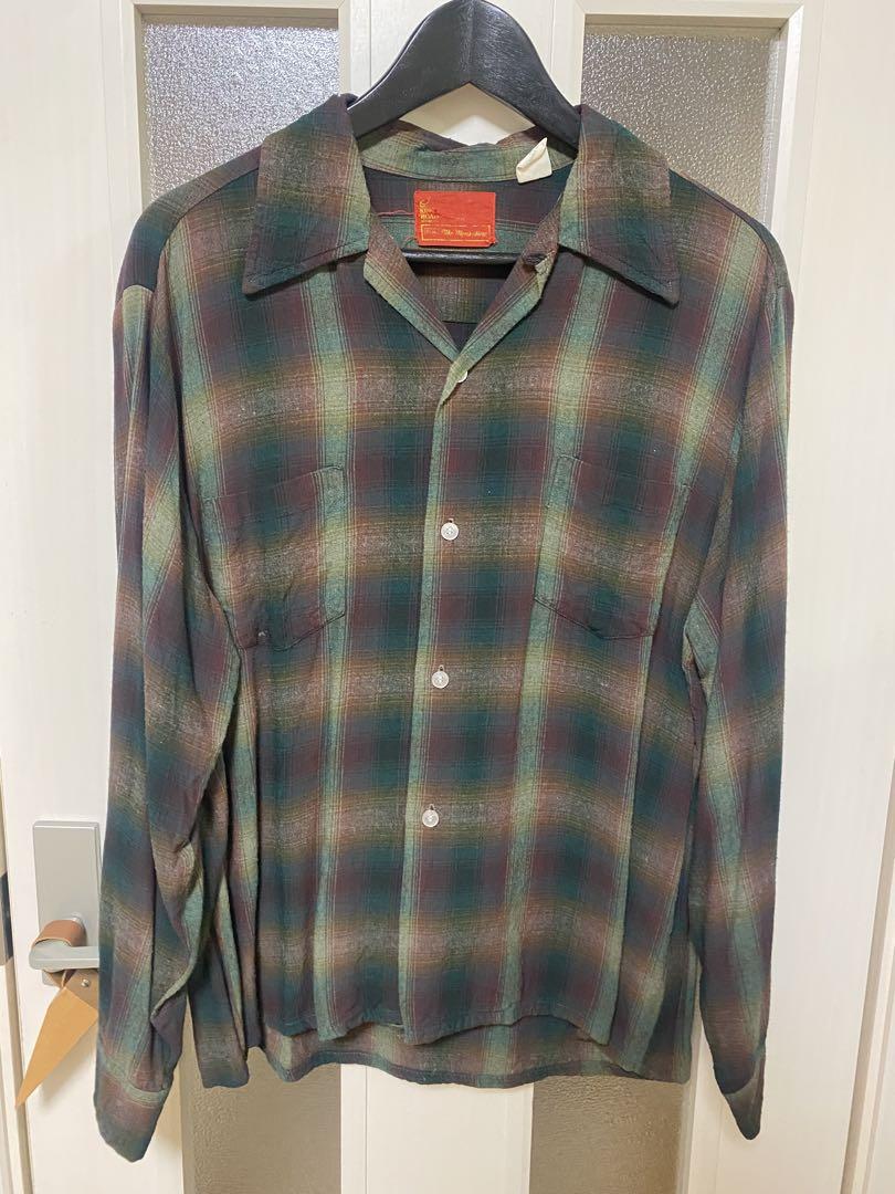 70s SEARS オンブレ レーヨン シャツ