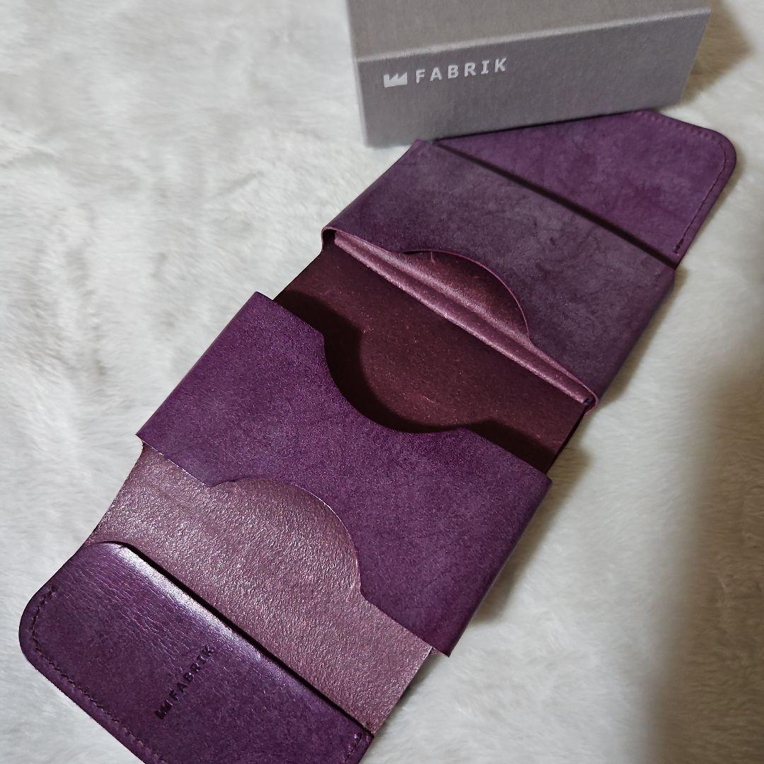 FABRIK ミニ パープル 三つ折り財布 FABRIK ミニ パープル 三つ折り財布