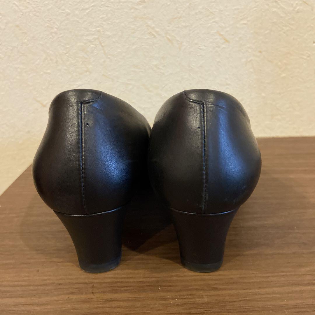 アシックス　ペダラ　黒　23センチ　5センチヒール　美品