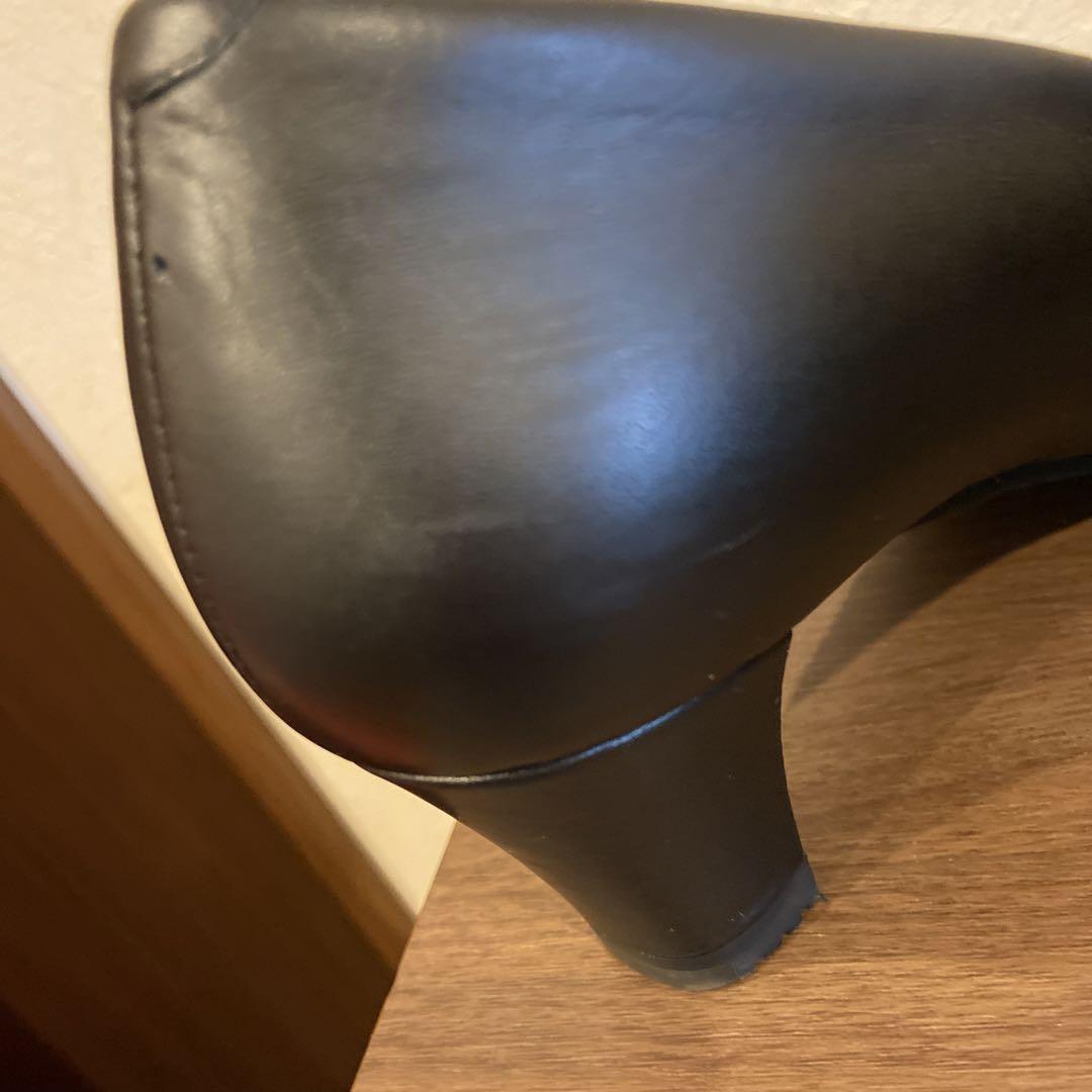 アシックス　ペダラ　黒　23センチ　5センチヒール　美品