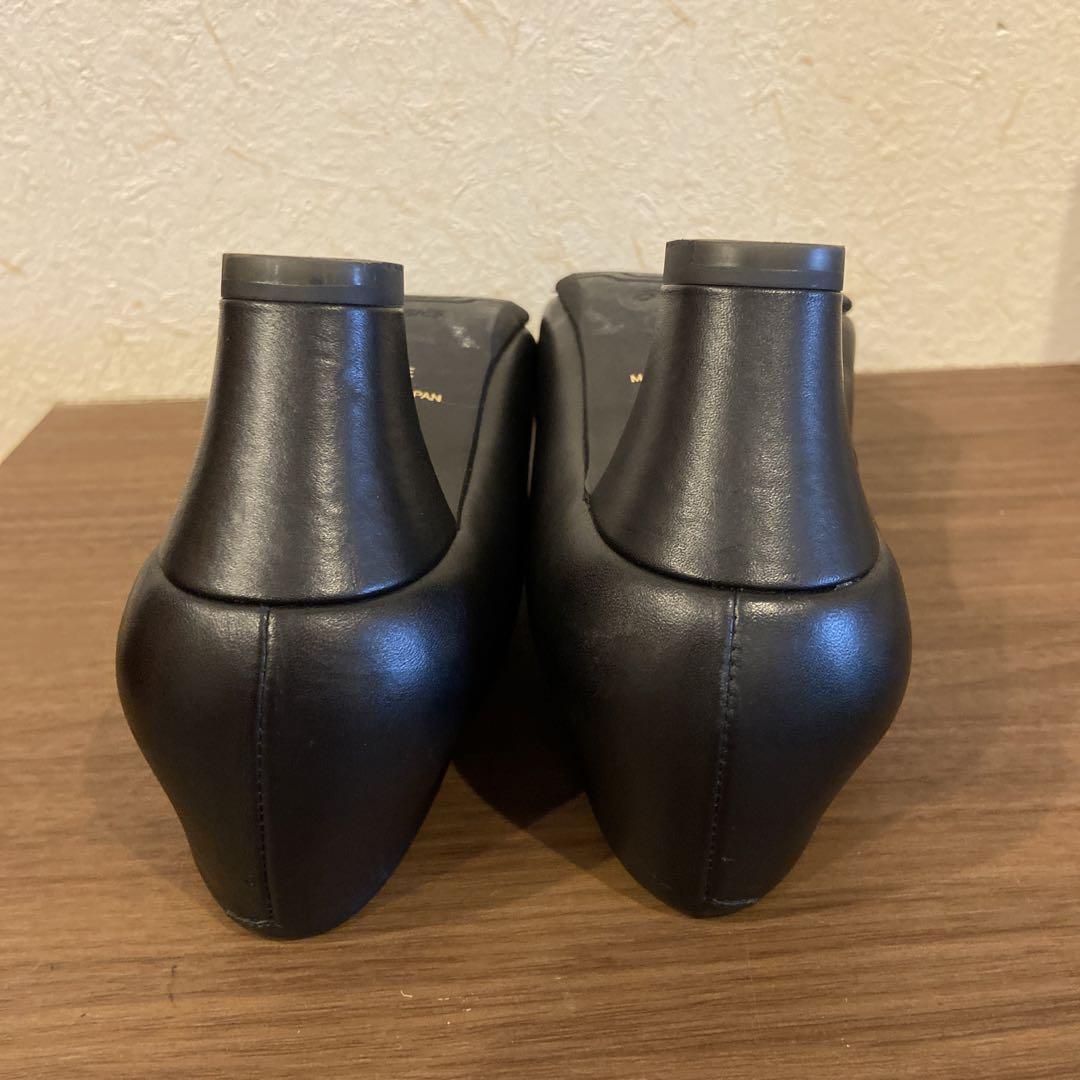 アシックス　ペダラ　黒　23センチ　5センチヒール　美品