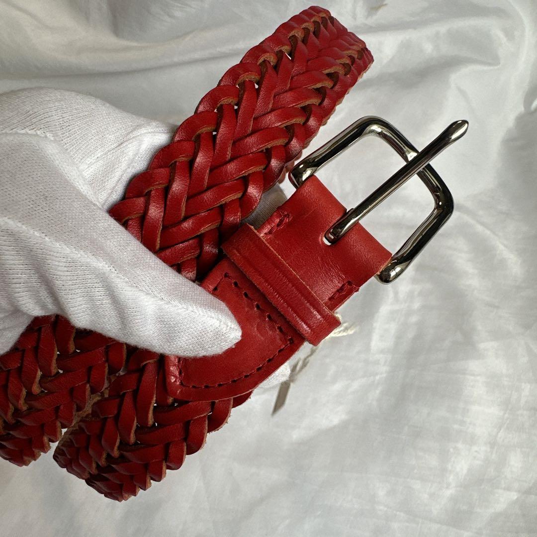 【新品】Whitehouse cox メッシュベルト 34㎜/30□75レッド