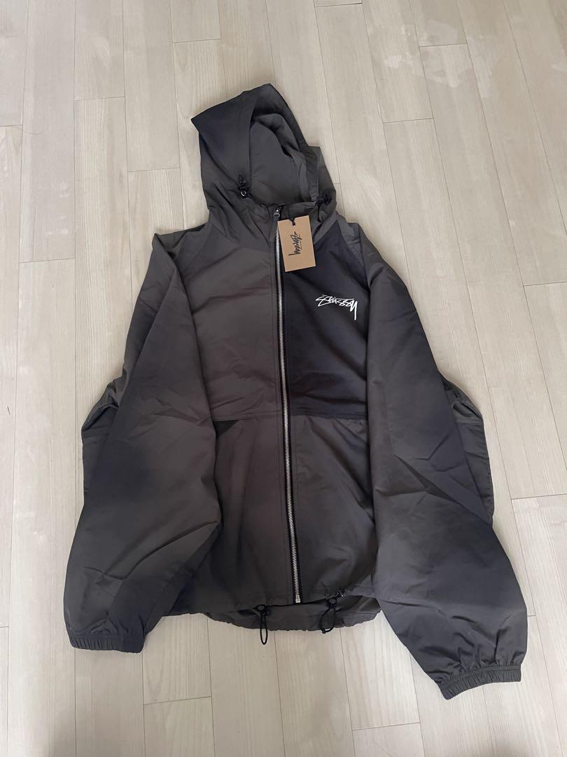 STUSSY ナイロンジャケット Lサイズ グレー