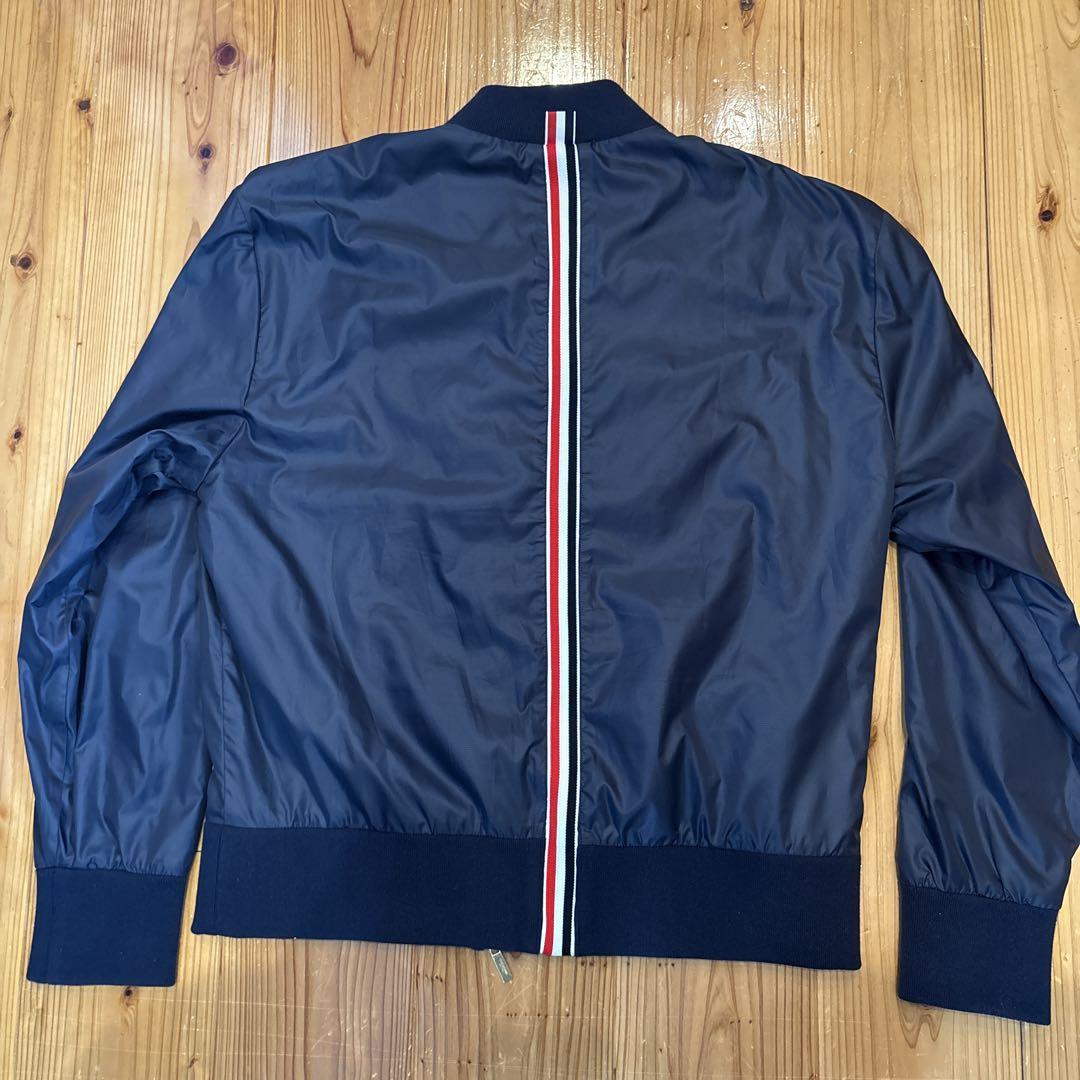【極美品❗️】THOM BROWNE ネイビー ジップアップブルゾン