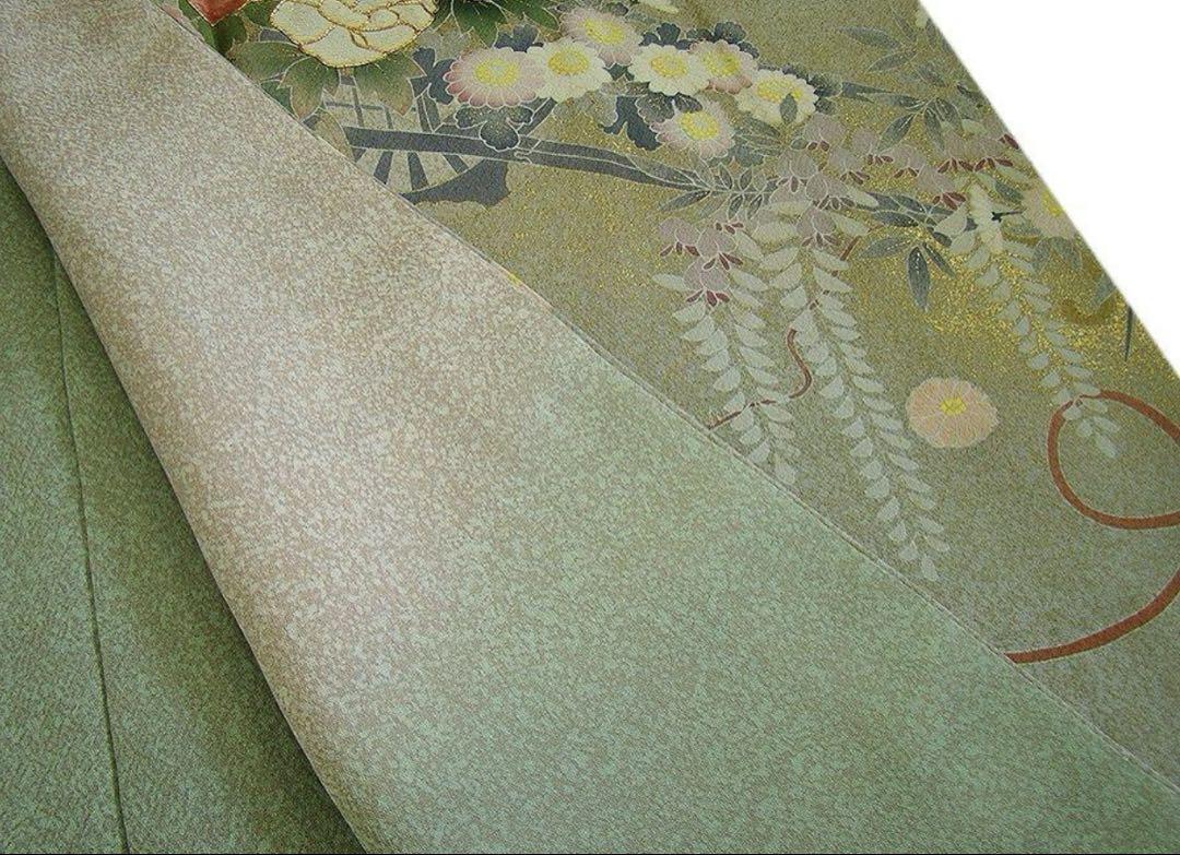 新品 「松井青々」作 極上縮緬地 附下げ・訪問着（正絹）未使用