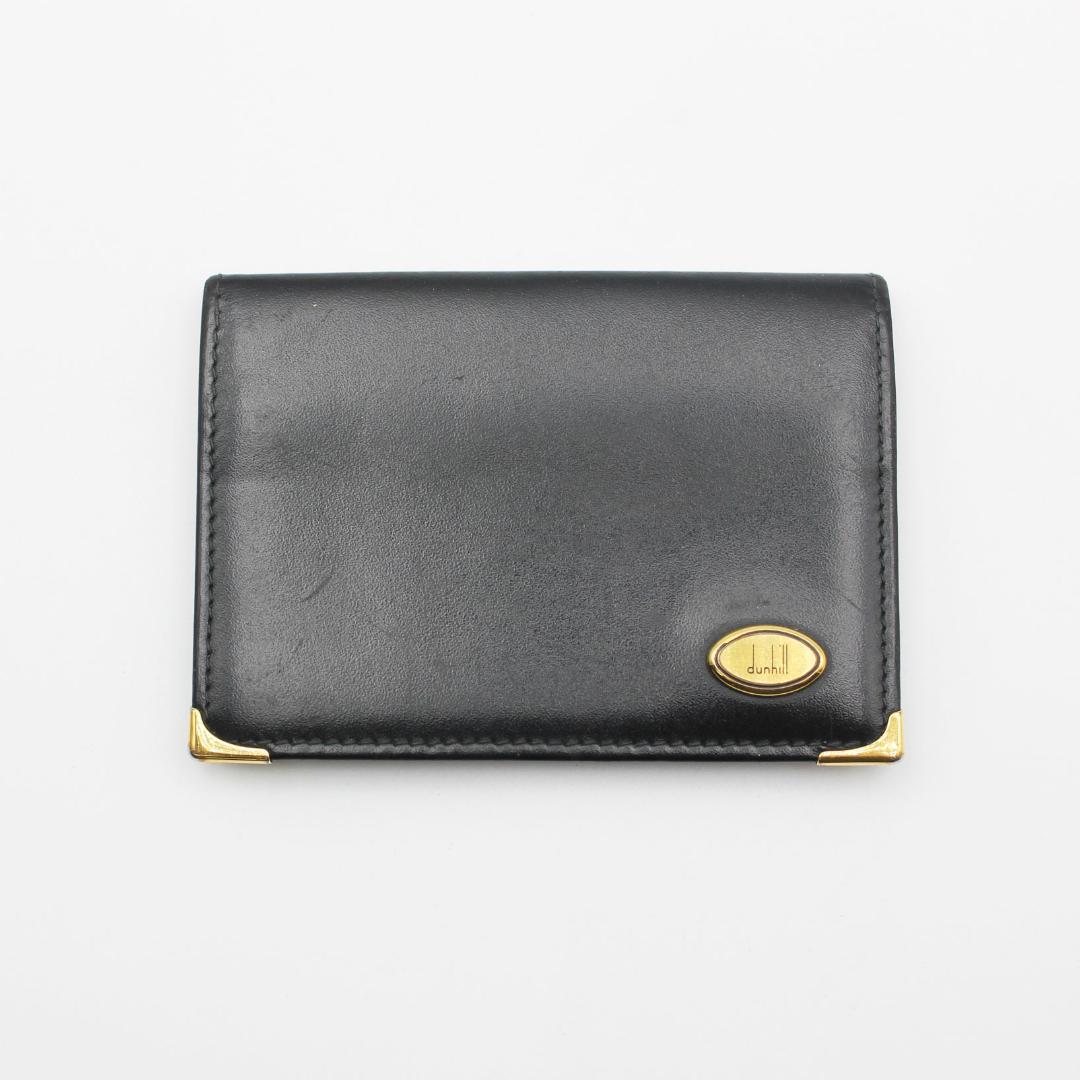 dunhill ダンヒル カードケース 名刺入れ ブラック 黒 - メルカリ