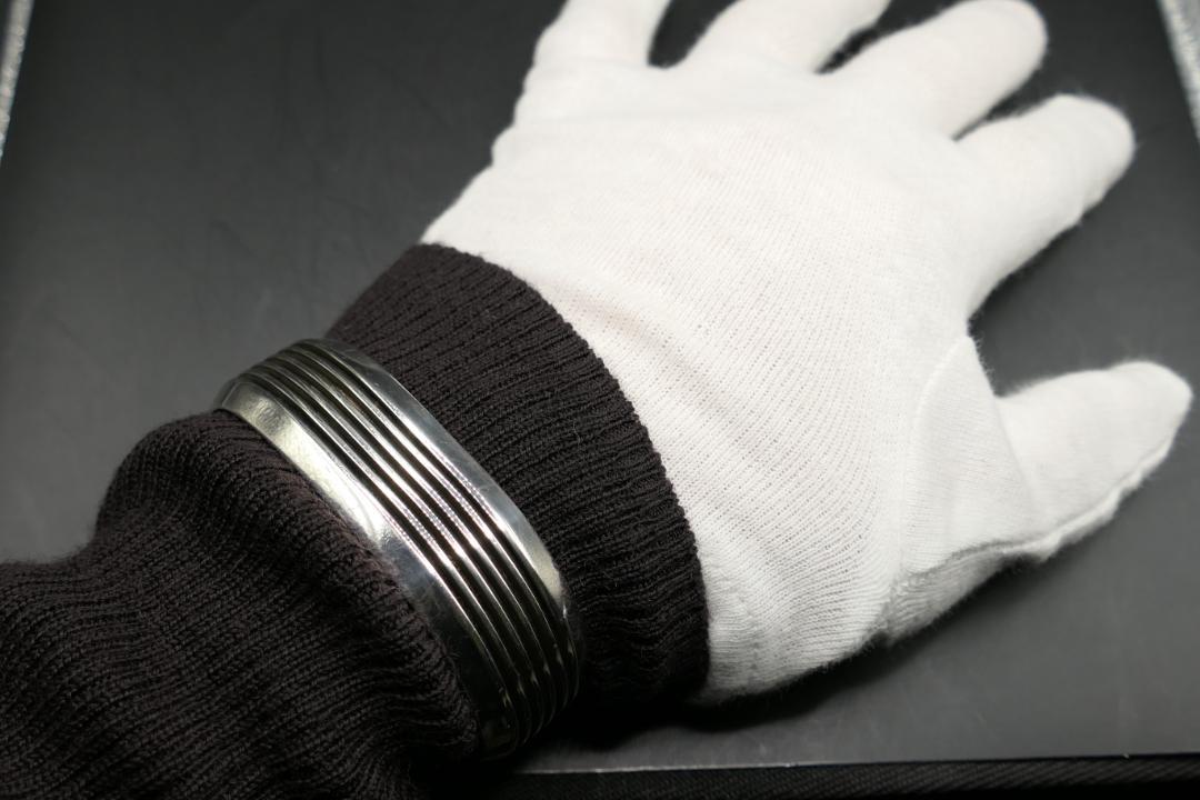 美品　ナバホ　フランシスジョーンズ　5ライン　バングル　FJ刻印