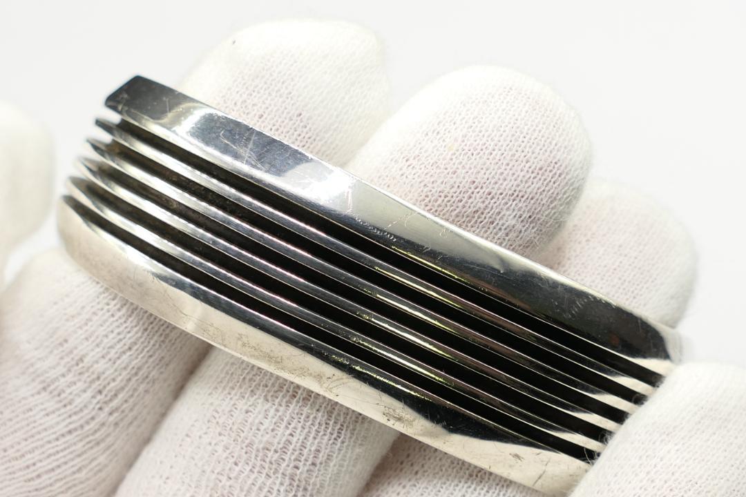 美品　ナバホ　フランシスジョーンズ　5ライン　バングル　FJ刻印