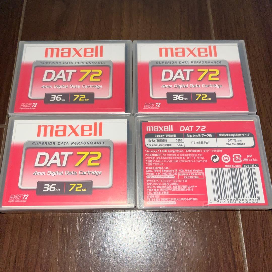 春新作のmaxell DAT72 4本セット
