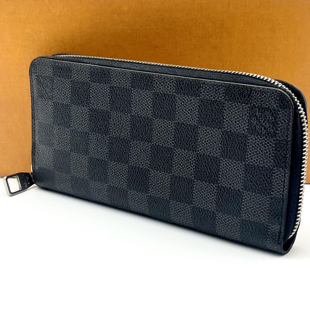 ルイヴィトン ダミエグラフィット 長財布 ジッピーヴェルティカル 正規品 本物