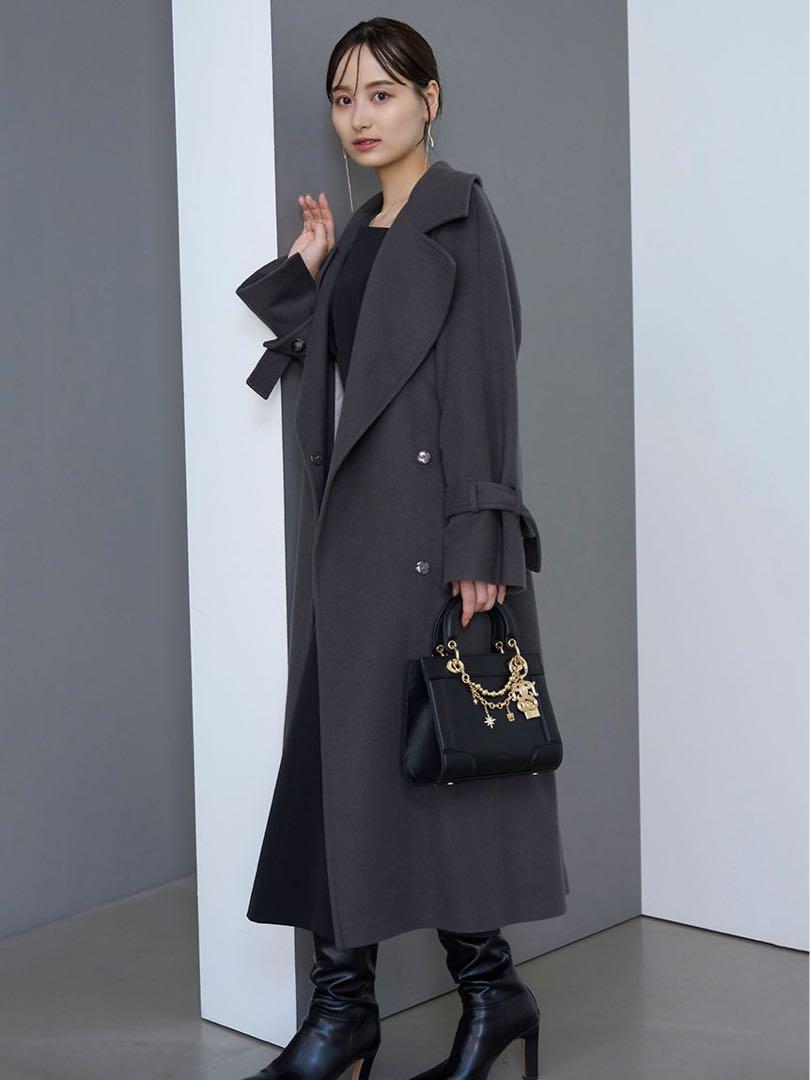 新品✨ SNIDEL スナイデル　ウールカシミヤスタンドカラーコート　M