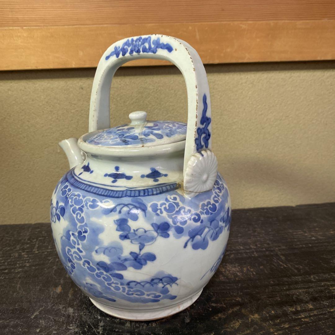 ずっと気になってた 専用 古伊万里藍柿右衛門手草花分水注 - メルカリ 工芸品