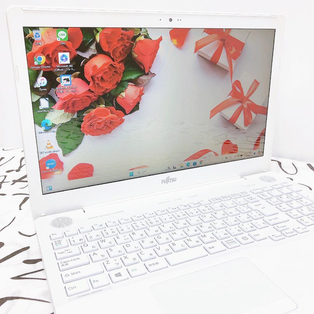 【美品✨コスパ◎】富士通ノートPC 新品SSD windows11ノートパソコン 画像2