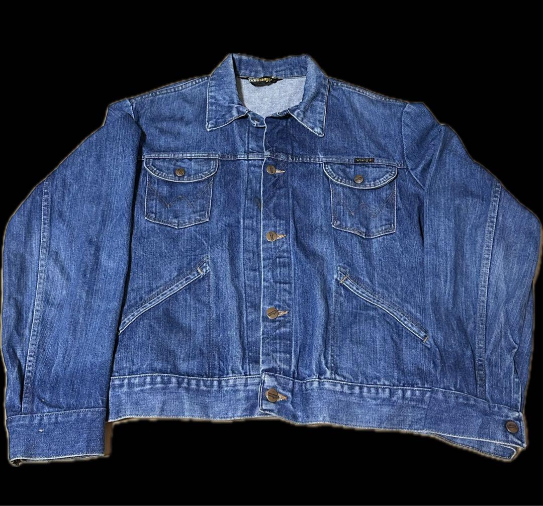 70s wrangler デニムジャケット　三角タグ